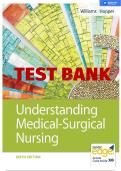 UNDERSTANDING MEDICAL SURGICAL NURSING 6TH EDITION WILLIAMS & HOPPER TEST BANK