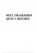 MAT 150 GRADED QUIZ 1 2023/2024