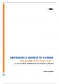 CHAMBERLAIN COLLEGE OF NURSING | NCLEX RN EXAM PACK SET 7 | 75 QUESTIONS & ANSWERS WITH EXPLAINED OPTIONS (GRADED A+) | UPDATED 2023