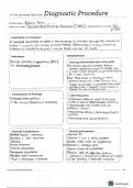  NR 325 Concept Maps Week 6 Diagnostic procedure