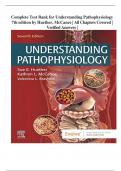 Complete Test Bank for Understanding Pathophysiology 7th edition by Huether, McCance | All Chapters Covered | Verified Answers 