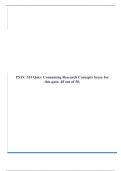 PSYC 515 Quiz: Consuming Research Concepts Score for this quiz: 48 out of 50.