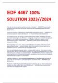 EDF 4467 100%  SOLUTION 2023//2024/EDF 4467 100%  SOLUTION 2023//2024