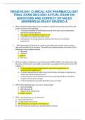 REGIS NU 641 CLINICAL ADV PHARMACOLOGY FINAL EXAM 2023-2024 ACTUAL EXAM 100 QUESTIONS AND CORRECT DETAILED ANSWERS|ALREADY GRADED A