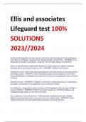 Ellis and associates  Lifeguard test 100% SOLUTIONS 2023//202