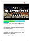 SPC 2608 (Final Exam) 2023 /Verified Questions And Answers (A+)