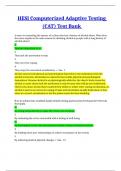 HESI CAT exam Test Bank. All new for 2023-2024! HESI Computerized Adaptive Testing (CAT) Test BankHESI CAT exam Test Bank. All new for 2023-2024! HESI Computerized Adaptive Testing (CAT) Test Bank
