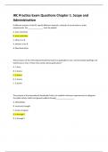 IRC Practice Exam Questions Chapter 1: Scope and Administration Score An A+