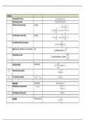 Formuleblad Financial and Actuarial Calculus