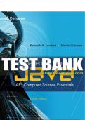 Test Bank For Fundamentals of Java™: AP* Computer Science Essentials - 4th - 2011 All Chapters - 9780538744928