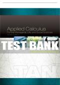 Test Bank For Applied Calculus for the Managerial, Life, and Social Sciences - 10th - 2017 All Chapters - 9781305657861