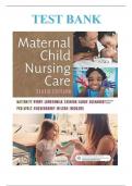 TEST BANK MATERNAL CHILD NURSING CARE, 6TH EDITION BY PERRY, HOCKENBERRY ISBN 9780323549387 | CHAPTER 1-49 