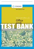 Test Bank For New Perspectives Microsoft® Office 365 & Office 2016: Introductory, Spiral bound Version - 1st - 2017 All Chapters - 9781305879171