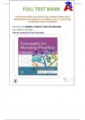 TEST BANK FOR CONCEPTS FOR NURSING PRACTICE 3RD EDITION BY JEAN FORET GIDDENS COVERING ALL 57 CHAPTERS WITH EXPLAINED ANSWERS