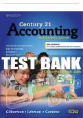 Test Bank For Century 21 Accounting: Multicolumn Journal, Copyright Update - 10th - 2017 All Chapters - 9781305947696