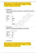 NRNP-6635-15-PSYCHPATHOLOGY DIAGNOSIS REASONING-QTR-TERM-WKS-1-THRU-11- TEST LATEST UPDATE 2023/2024