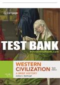 Test Bank For Western Civilization: A Brief History, Volume I: to 1715 - 10th - 2020 All Chapters - 9780357026731