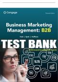 Test Bank For Business Marketing Management B2B - 13th - 2024 All Chapters - 9780357718230