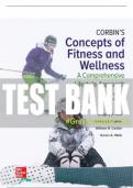 Test Bank For Corbin's Concepts of Fitness And Wellness: A Comprehensive Lifestyle Approach, 13th Edition All Chapters - 9781264066674