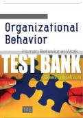 Test Bank For Organizational Behavior: Human Behavior at Work, 14th Edition All Chapters - 9780078112829