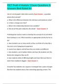 PECT PreK-4 Module 3 Exam Questions & Answers Best Rated A+