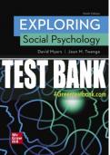 Test Bank For Exploring Social Psychology, 9th Edition All Chapters - 9781260254112