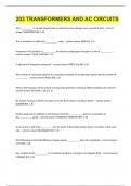 203 TRANSFORMERS AND AC CIRCUITS WITH SOLUTIONS