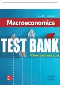 Test Bank For Macroeconomics, 12th Edition All Chapters - 9781266394973