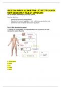 BIOS 256 WEEK 6 LAB EXAM LATEST 2023-2024 NEW SEMESTER (CLEAR DIAGRAM)