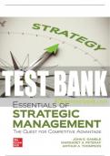 Test Bank For Essentials of Strategic Management: The Quest for Competitive Advantage, 8th Edition All Chapters - 9781264124336