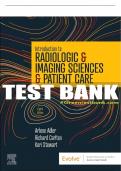 Test Bank For Introduction to Radiologic and Imaging Sciences and Patient Care, 8th - 2023 All Chapters - 9780323872201