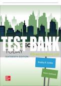 Test Bank For The Microeconomy Today, 16th Edition All Chapters - 9781264273416