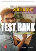 Test Bank For Sociology: A Brief Introduction, 14th Edition All Chapters - 9781260259285