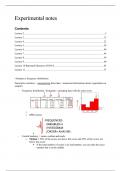 Summary Experimental Research Methods - Grade 8