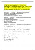 SCCJA Pre-Academy Block 2-Basic Patrol Operations, Child Abuse, Traffic Law, Strategies of Arrest, Mentally Ill, Sexual Assault, Intro to Law, Courts/Crimes/Procedures, First Amendment