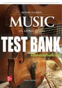 Test Bank For Music: An Appreciation, Brief Edition, 10th Edition All Chapters - 9781260719352