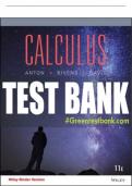 Test Bank For Calculus: Late Transcendental, 11th Edition All Chapters - 9781119246039