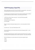 TCFP Practice Test FF2 questions and verified correct answers