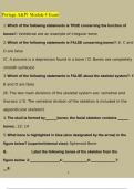 Portage Learning / A&P 1 101 Module 4 Skeletal system TEST Latest UPDATE