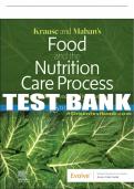 Test Bank For Krause and Mahan’s Food and the Nutrition Care Process, 16th - 2023 All Chapters - 9780323811989