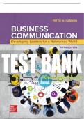 Test Bank For Business Communication: Developing Leaders for a Networked World, 5th Edition All Chapters - 9781266678684