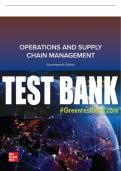 Test Bank For Operations and Supply Chain Management, 17th Edition All Chapters - 9781265071271