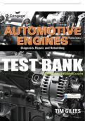 Test Bank For Automotive Engines: Diagnosis, Repair, and Rebuilding - 8th - 2019 All Chapters - 9781337567480