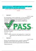 Walden University NURS 6650 Final Exam 2023 updated 100% rated with 10+ questions and answers