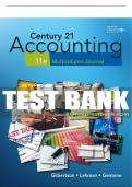 Test Bank For Century 21 Accounting: Multicolumn Journal - 11th - 2019 All Chapters - 9781337565424