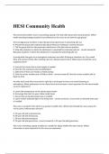 HESI Community Health questions qnd correct answers100%2023/2024