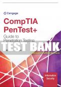 Test Bank For CompTIA Pentest+ Guide To Penetration Testing - 1st - 2024 All Chapters - 9780357950654