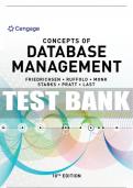 Test Bank For Concepts of Database Management - 10th - 2021 All Chapters - 9780357422083