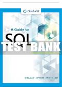 Test Bank For A Guide to SQL - 10th - 2021 All Chapters - 9780357361689