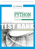 Test Bank For Fundamentals of Python: Data Structures - 2nd - 2019 All Chapters - 9780357122754